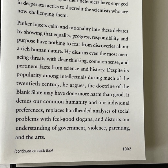 Steven Pinker, The Blank State: The Modern Denial of Human Nature, 2002, Viking. - Picture 7 of 16
